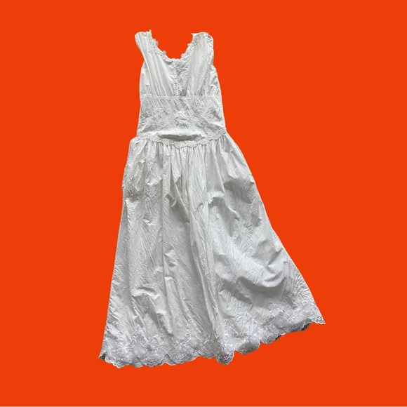 Unbelievable vintage handmade one of a kind white prairie dress π₯ - Picture 2 of 3